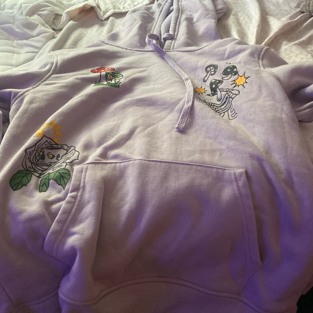 purple hippie sweater